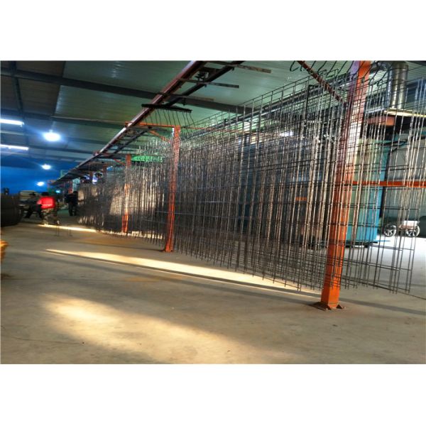 PVC Powder Spray Coating Production Line For Wire Mesh Panel Treatment