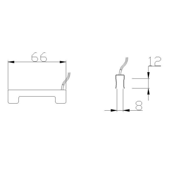 Modern Design Style LED Glass Display Showcase Light with Iron Clip Glass Shelf Light