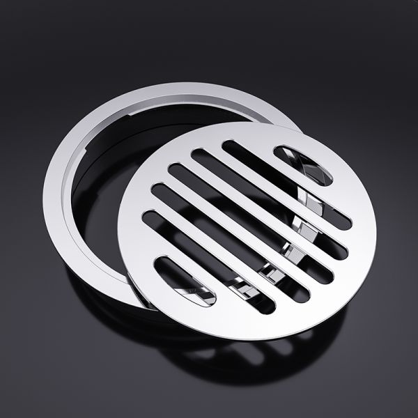 Круглый пол ливня стекает латунные аксессуары Bathroom стрейнера раковины 100 * 100mm