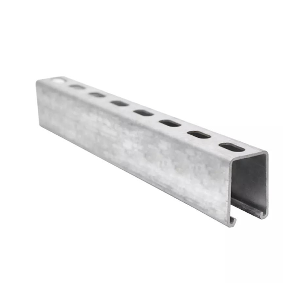 Galvanized Steel Slotted Unistrut Channel No Welding Required for Solar Panel Mounting & Pipe Support Systems