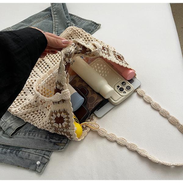 Raffia Straw Bags Tote Summer Beach Purses Wholesale New Ethnic Style Beach Bags Women Paper Straw Crochet Tote Bags Large Capacity Raffia Braided Handbags