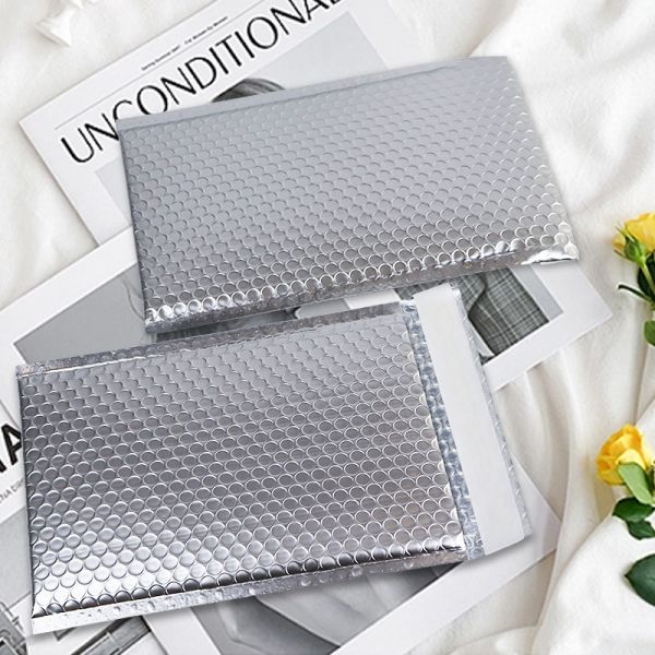 Bolsas de burbujas de plata con cierre auto sellado Resistencia a la humedad