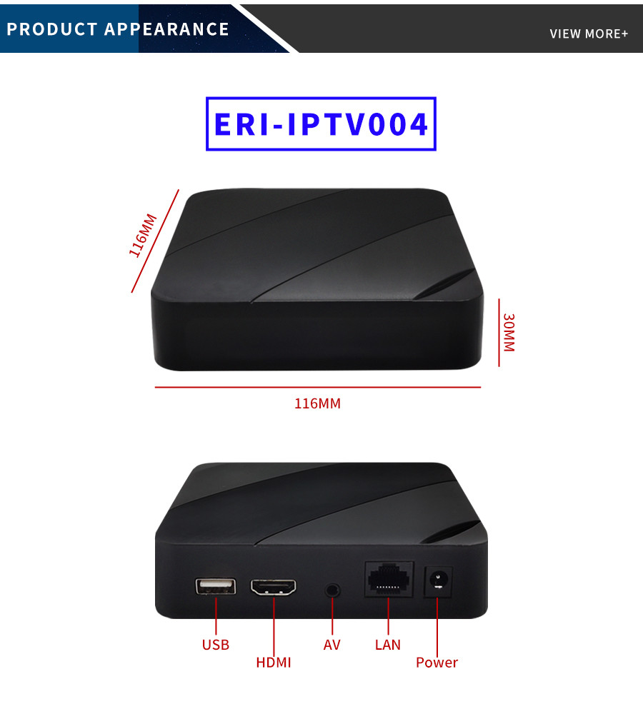 Доступный HEVC UDP HLS M3U Linux IPTV Box с высоким разрешением и простой настройкой
