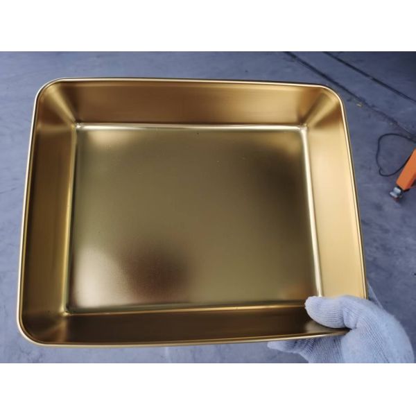 Vacuum Metalizing Equipment For Stainless Steel Wash Basins, High Gloss PVD Coating Machine For Kitchen Sinks