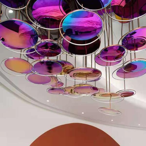 Hotel Lobby Art Exhibition Hall Lights Villa Stainless Steel Chandelier Pendant Light