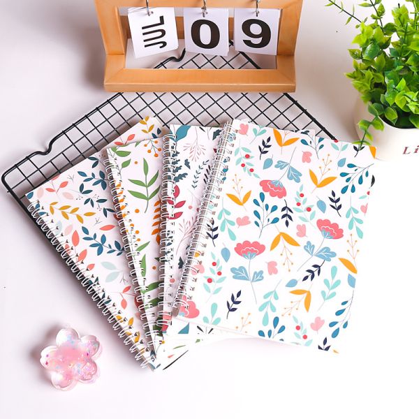 One Subject Standard Spiral Hardcover Notebook Vintage Style Feature