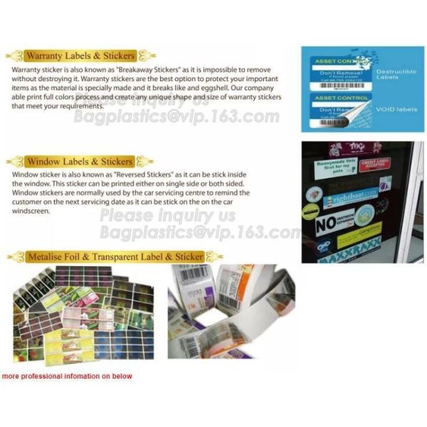 Die Cut Foil stamping, Waterproof Vinyl PVC Custom Logo Sticker Label, matte finish, PP label, PET sticker