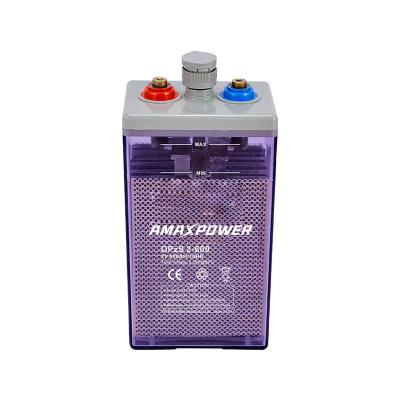 IEC 2V 600Ah Flat Tubular OPzS Tubular Battery Renewable Energy For Telecom Ups