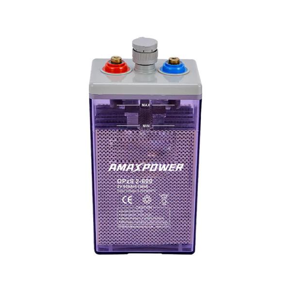 IEC 2V 600Ah Flat Tubular OPzS Tubular Battery Renewable Energy For Telecom Ups