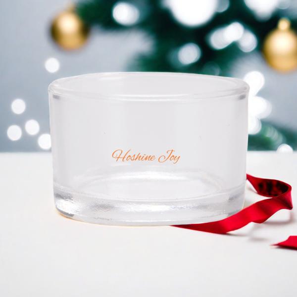 1 polegada de vidro pequeno Votive Candlestick Tealight 40ML Transparente