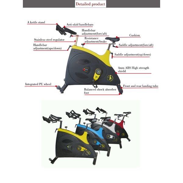Тип пояса велосипеда закрутки спортзала товарного сорта импортированный машиной передавая