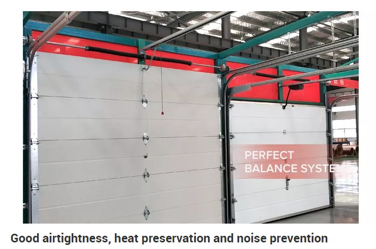 Коммерчески изолированный гаража дверей панели сэндвича щиток сползая 0.6mm секционного надземный