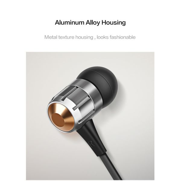 In Ear 20Hz Flat Cable Earphones 6U Magnetic Earbuds Wired With Microphone