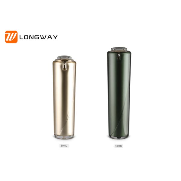 50ml/100ml Acrylic Plastic Type cosmetic packaging set Gold Color for Personal Care