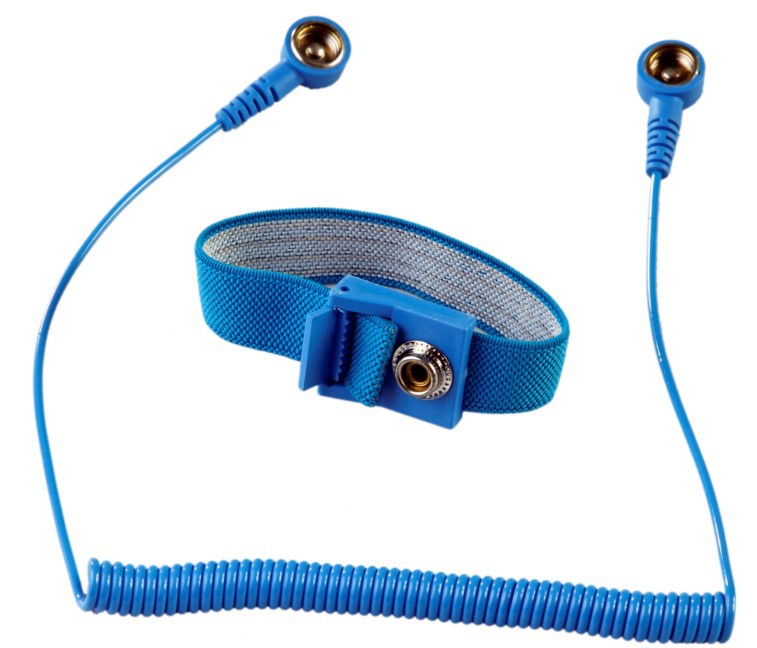 Grounding cords with wristband supplier wholesale using conductive mats economy fabric elastic esd wrist strap