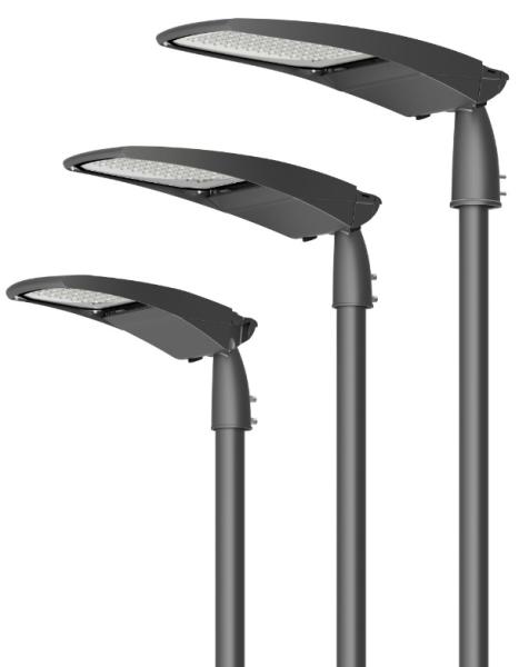 Caixa de alumínio ADC12 Led Street Light Housing IP66 IK09 sem ferramenta cor e logotipo personalizados disponíveis