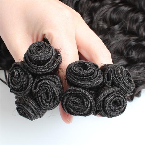 100% Unproducessed Natural Color Doble Wefted Virgin Indian Hair Deep Wave