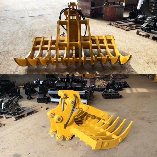 Máquina escavadora resistente Riddle Rake Bucket, ancinho de pedra do gramado para KOMATSU Pc200 Pc300