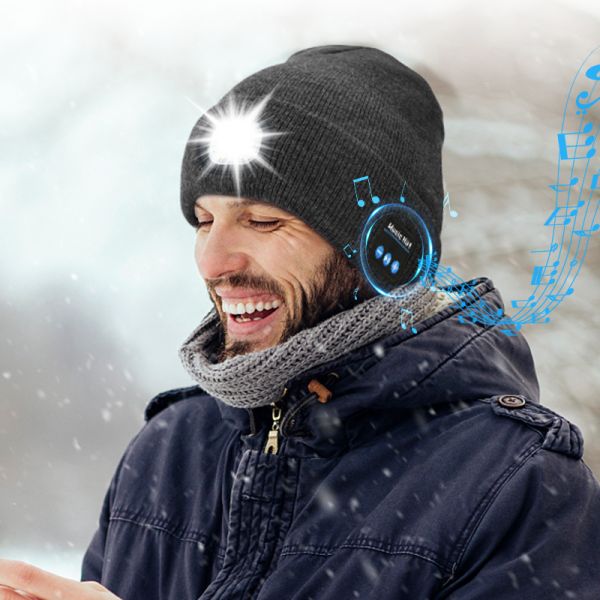 Bluetooth LED Lighting Hat Wireless Music Beanie Hat