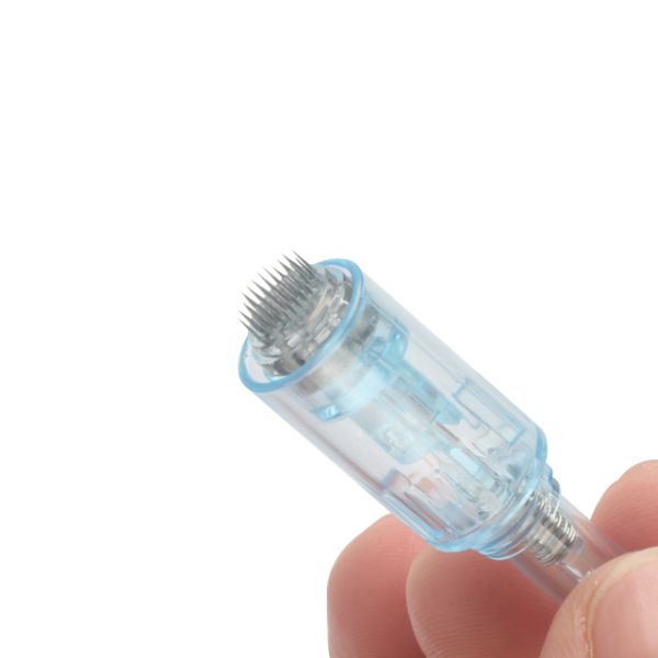 X5 Electric Derma Pen Stamp 9/12/36/42/Nano Needle Cartridges for Neck/Throat Target Area