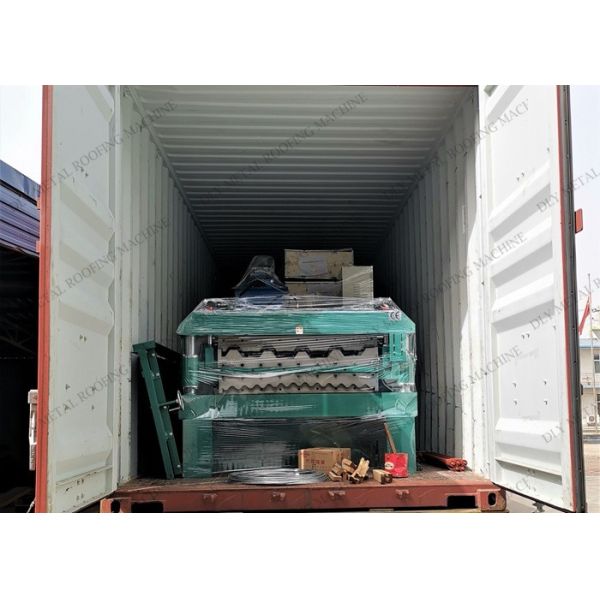 двойная бочка 220V формируя толь металла PLC 5.5KW машины свертывает бывшее