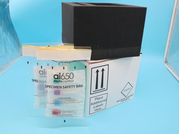 95kPa Bags Plastic Blood Sample Collection Box Insulated Shipping Kits