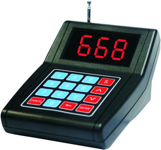Facilitates the organization and delivery of orders nontraditional sales establishments with vibrate sound flash for restaurant
