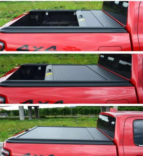 Waterproof Aluminum Alloy Electric Retractable Pickup Truck Bed Tonneau Cover for Ford Ranger T9