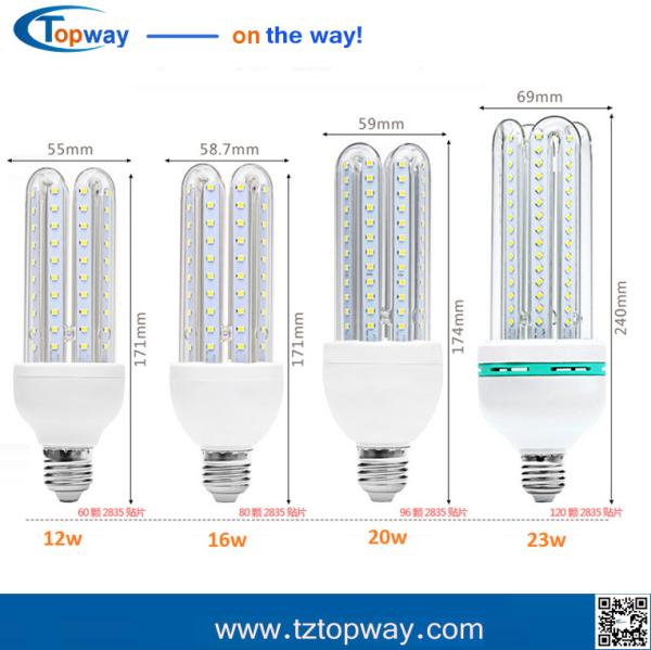 3U 4U CFL Ultra Bright 3W 5W 7W 9W 12W 16W 24W LED lamp e27 110V Energy Saving