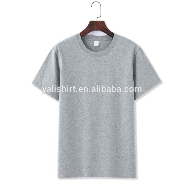 Short Sleeve Cotton Blank Premium Flat Hem Basic T-Shirts Wholesale