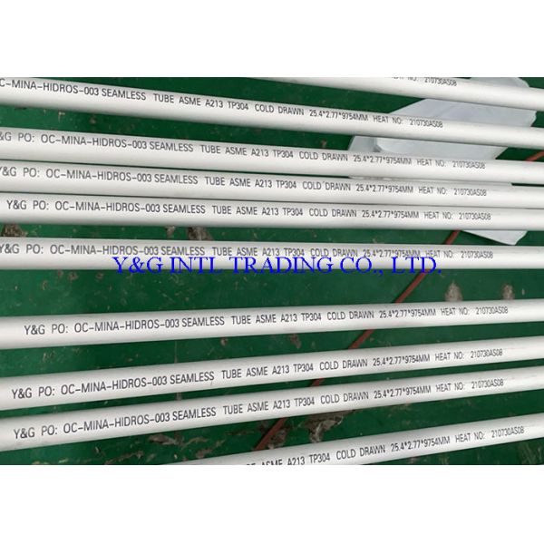 Astm 304 304l 2.5mm Seamless Stainless Steel Pipe