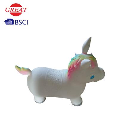 Customized Logo Bouncy Animal Hopper Cute Rainbow Unicorn Shape Waterproof