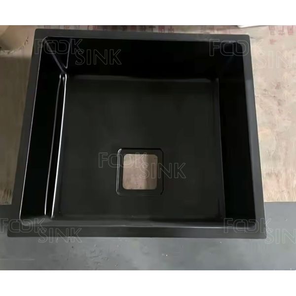 Multifunction Black 54x44cm 304 Stainless Steel Kitchen Sinks PVD Custom Size Handmade Sink Kitchen Drop In Soundproof Sink Basin