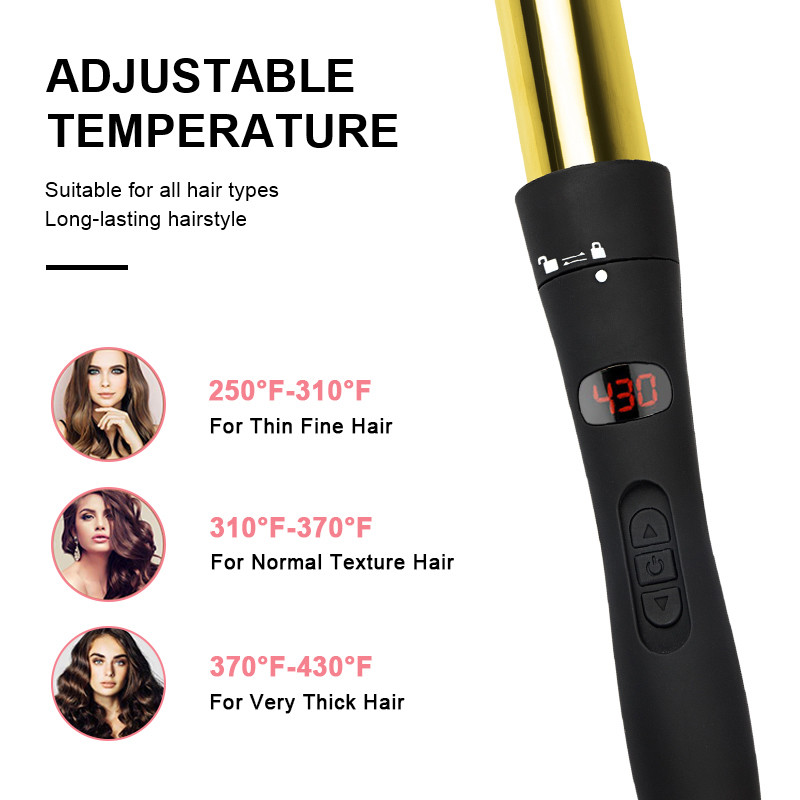 LCD показывает профессиональный Curler волос 3p 45W с сертификатом CETL
