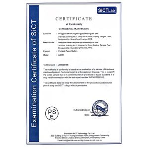 Guangdong Shunxiang Energy Technology Co., Ltd. Certifications