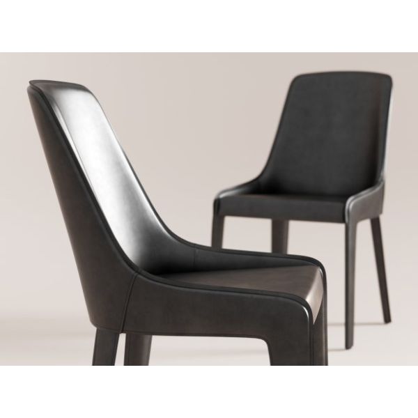 White / Black Custom Made Furniture Solid Wood Dining Chairs For Restaurant