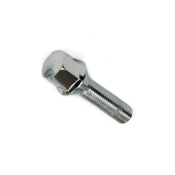 Durable Chrome Wheel Lug Bolts Shank Conical Seat Fit BMW 230i / 420i / 430i