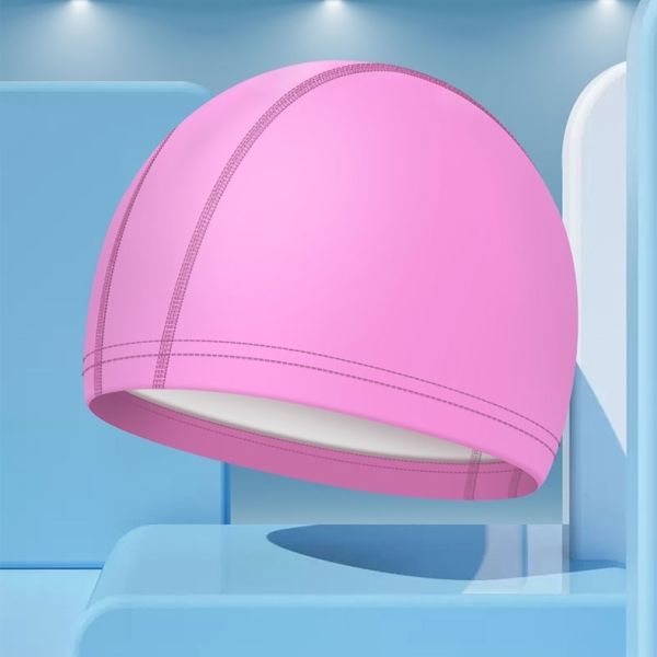 Customization Silicone Swimming Hat Stylish Swim Caps Pure Color