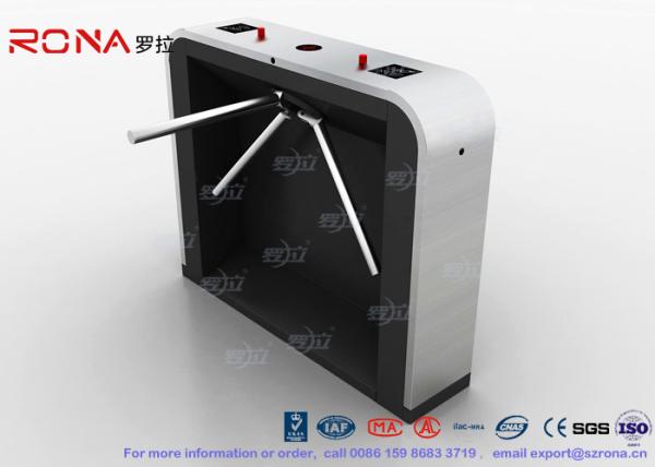 Semi - Automatic Tripod Turnstile Gate , Pedestrian Access Waist High Turnstiles
