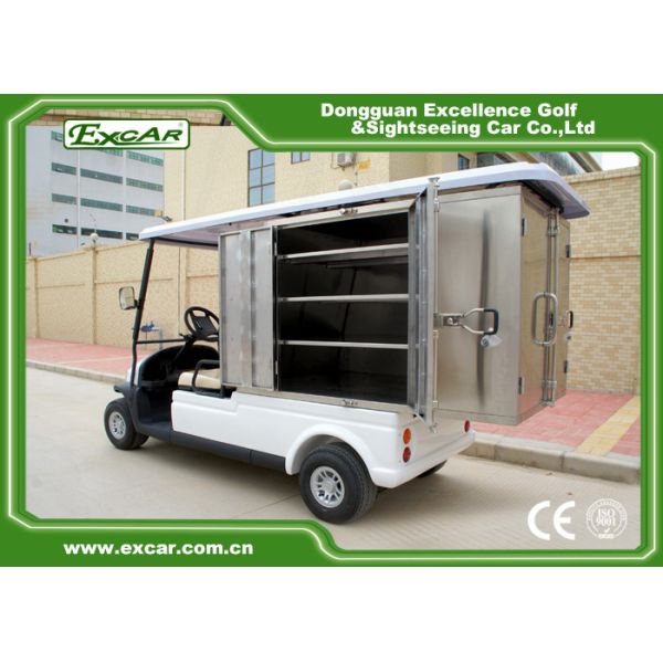 10 Inch Four Wheels Electric Golf Carts STEEL CHASSIS With 2 Seaters