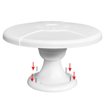 75Ohm 470-862MHz Boat / Camping Tv Antenna High Gain Caravan Tv Aerial HT--V086
