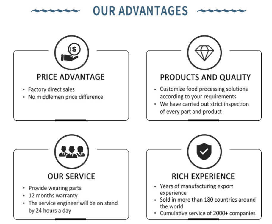 304 Stainless Steel Frozen French Fries Making Line 200kg/h