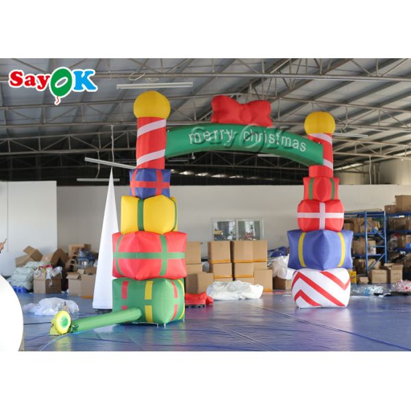 5x4m Inflatable Holiday Decorations Gift Box Christmas Arch
