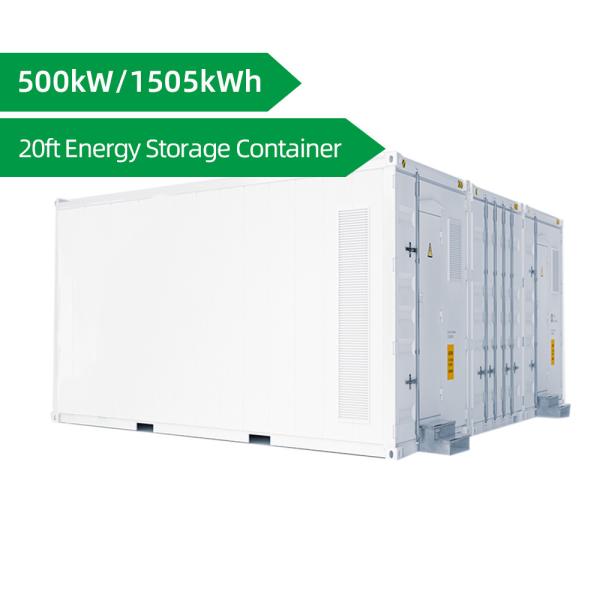 20ft Solar Energy Storage System 550kW 1505kWh Industrial Lithium-Ion Battery System