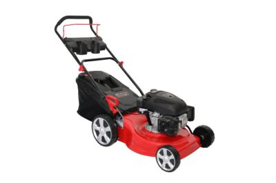 Gasoline Low Emission Lawn Mowers Tools / Smart Lawn Mower With 60L Grass Box