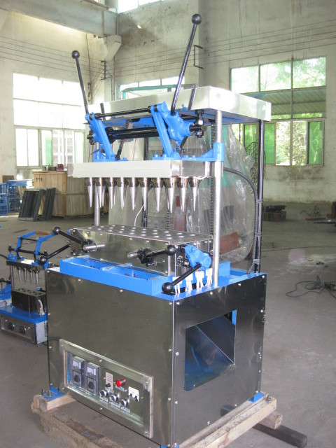 High Capacity 32 Heads Semi-Automatic Ice Cream Cone Waffle Egg Roll Making Machine