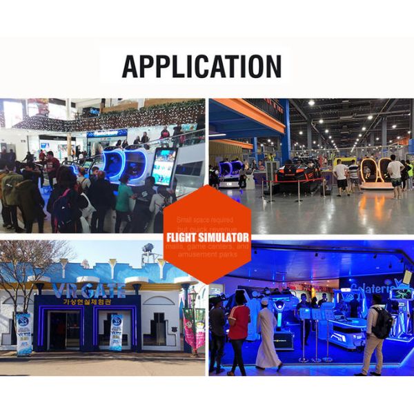 Монетка привелась в действие крытый летный тренажер движения парка атракционов