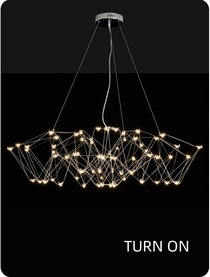 JYLIGHTING на заказ Нерегулярные линии из нержавеющей стали Светодиодные люстры Светодиодные светильники для виллы ресторана