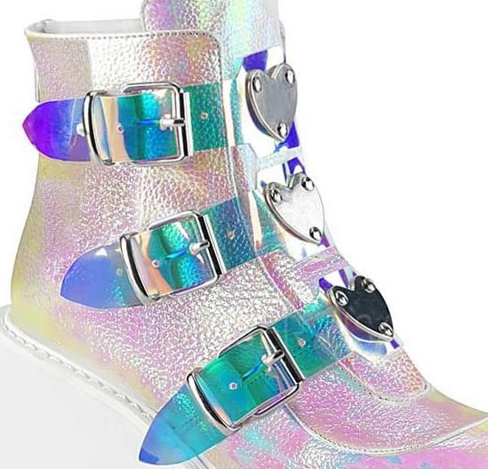 Chameleon'S Skin Womens Chunky Trainers Motorcycle Thick Platform Sneakers