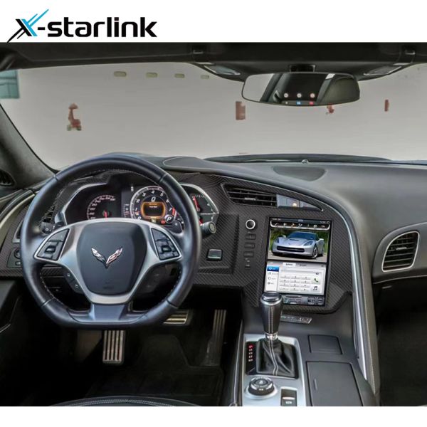Chevrolet Corvette C7 Радио Углеродные волокна Рама 4+64G Навигация Android 12